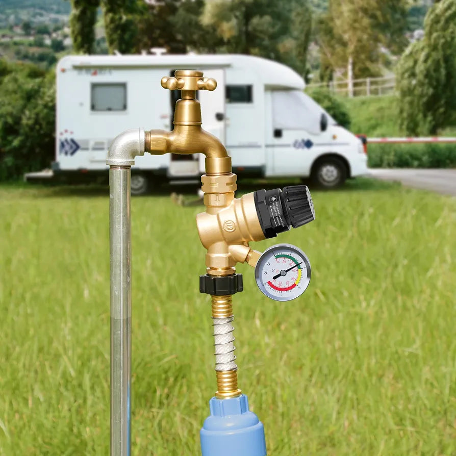 RV Water Pressure Regulator Valve, Brass Lead-Free