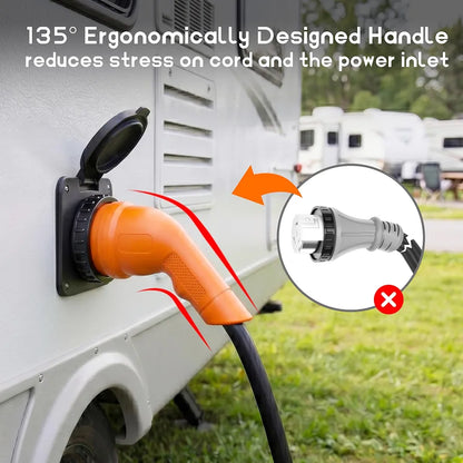 50 Amp 50 Feet RV/Generator Cord with 135° Designed Handle