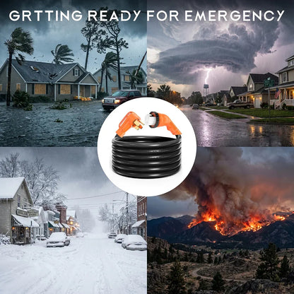 50 Amp 50 Feet RV/Generator Cord with 135° Designed Handle